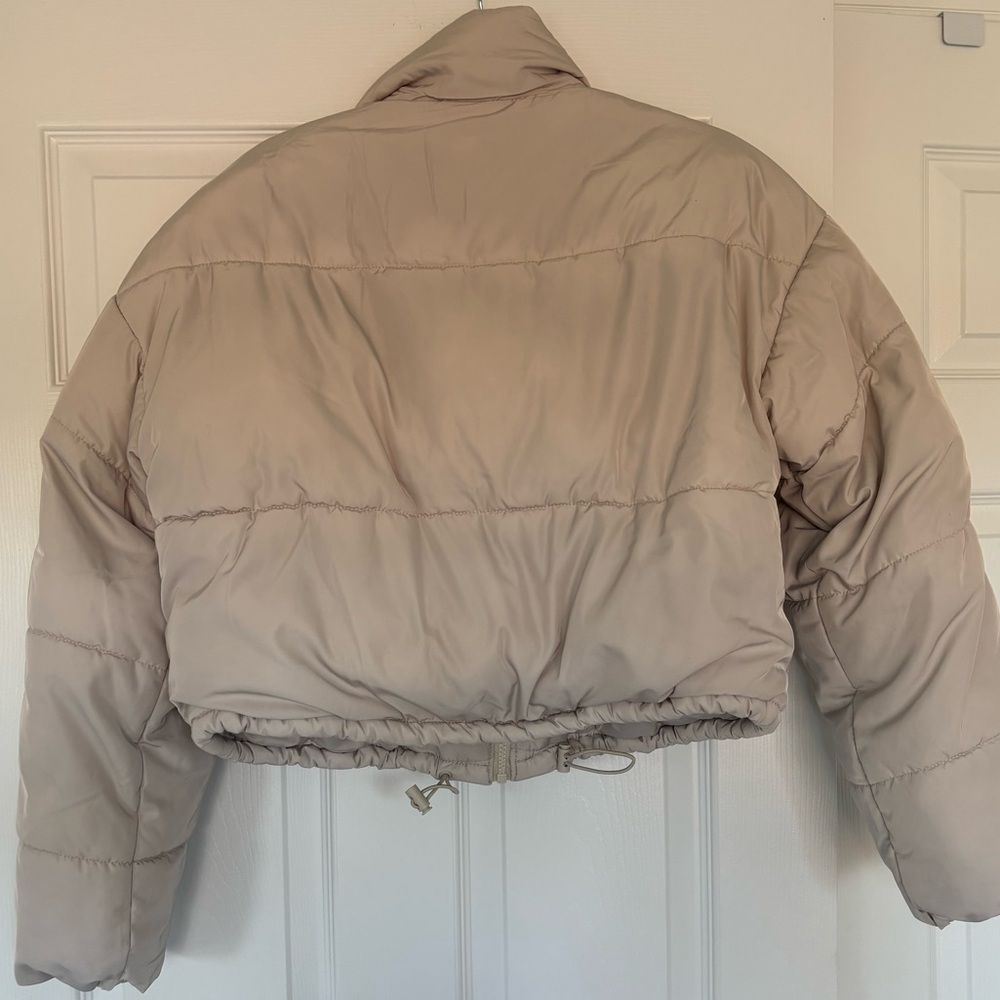 Cream Puffer Jacket - Picture 3 of 6